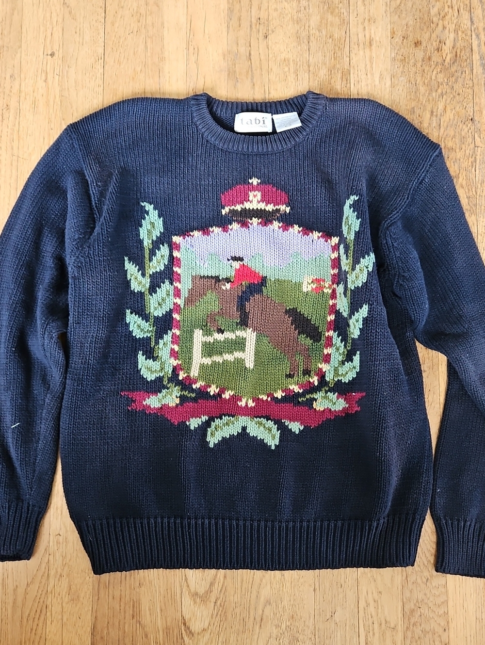 Vintage Equestrian Sweater L